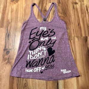 Blake Shelton My Eyes Graphic Racerback Tank Women’s Size S Country Concert Tee